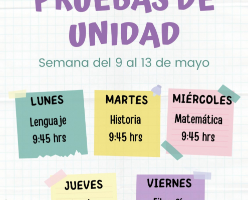 Calendario Pruebas de Unidad