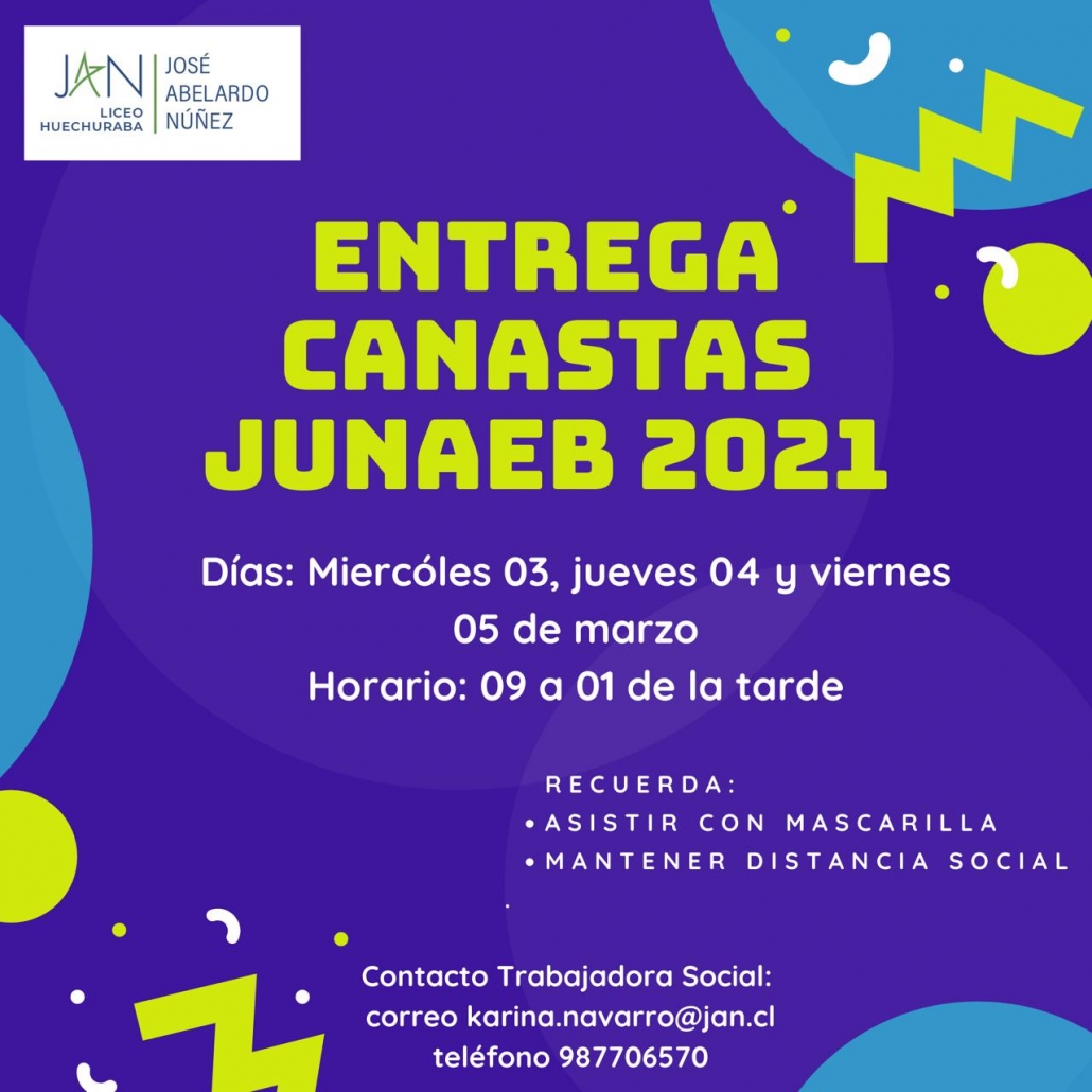 Primera entrega de canasta JUNAEB