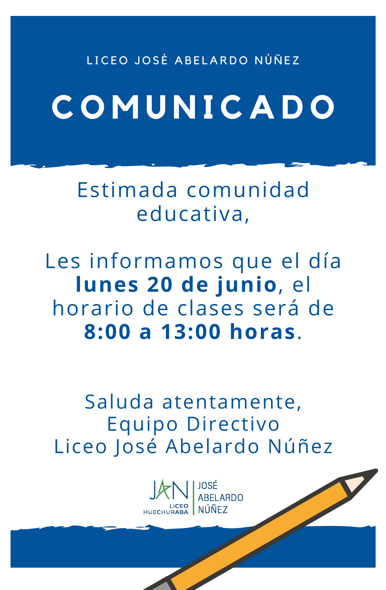 Comunicado Lunes 20 de Junio