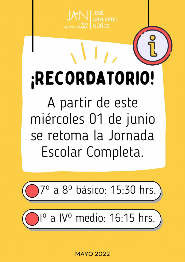 Retorno a jornada completa