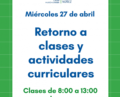 Información Retorno a Clases