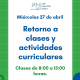 Información Retorno a Clases