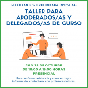 Invitación Talleres Apoderados